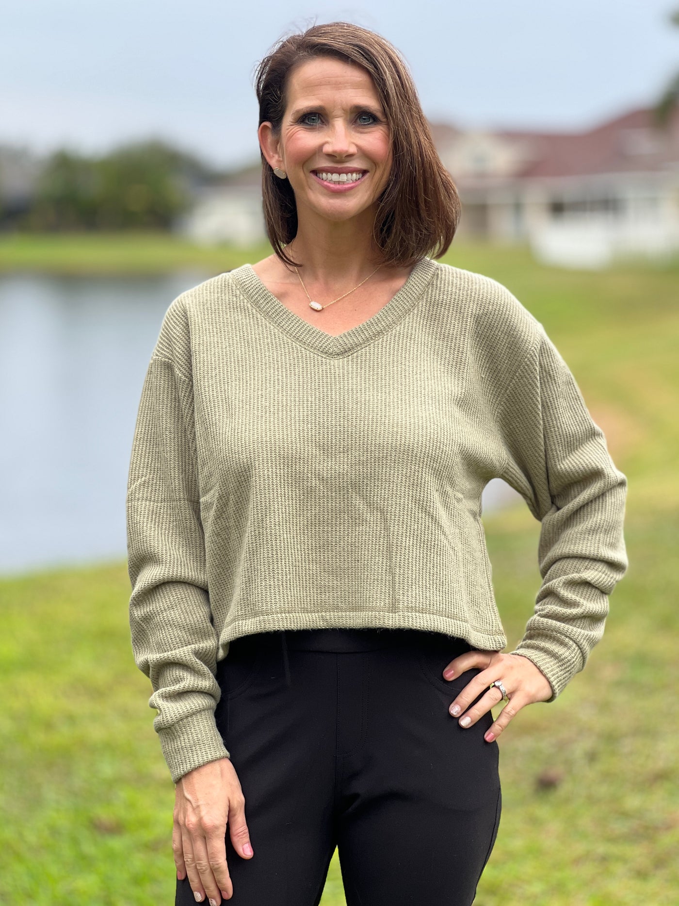 Cropped And Casual Sweater