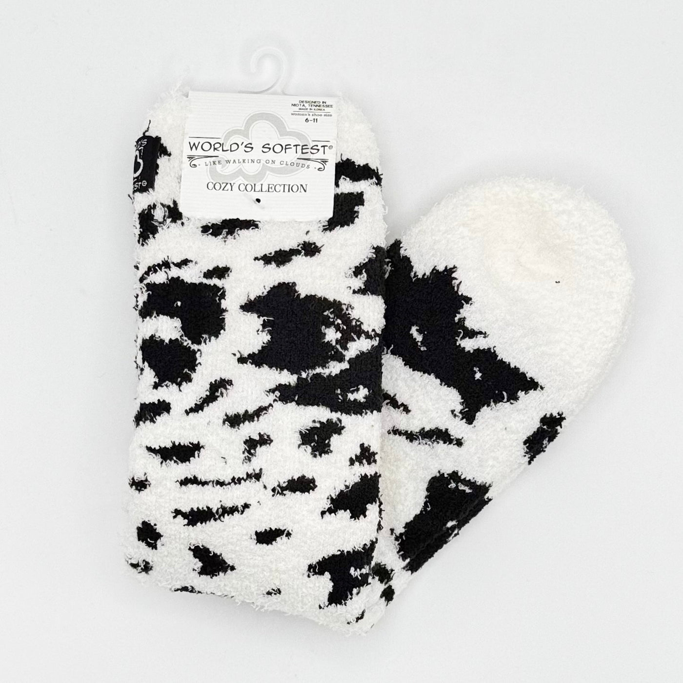 World's Softest Sock Cozy Collection - Holy Cow - Crew