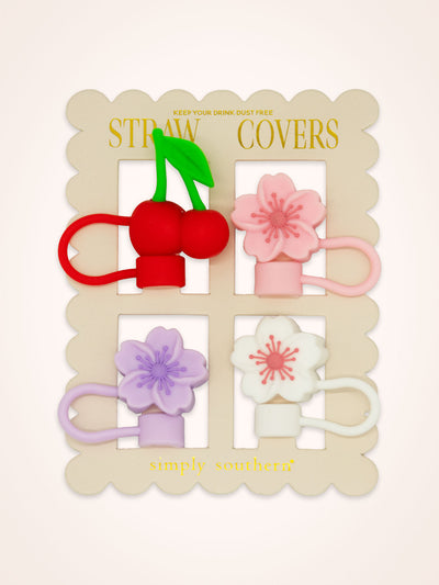 Quenchin' Your Thirst Tumblers and Accessories - Straw Cover Everyday Cherry 