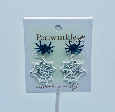 Spooktacular Earrings - Spiders With Webs