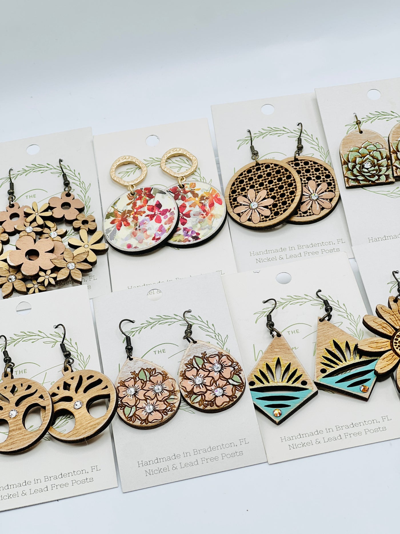 Assorted Earrings By The Wooden Fence Designs