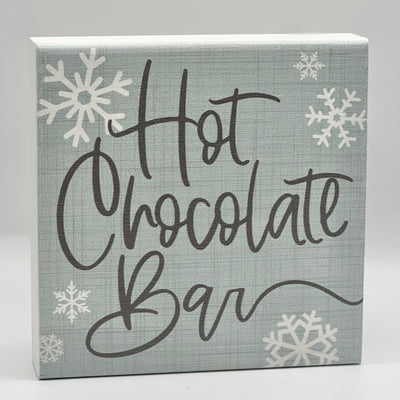 Winter Holiday Decor By Sincere Surroundings - 5.5" x 5.5" - Hot Chocolate Bar