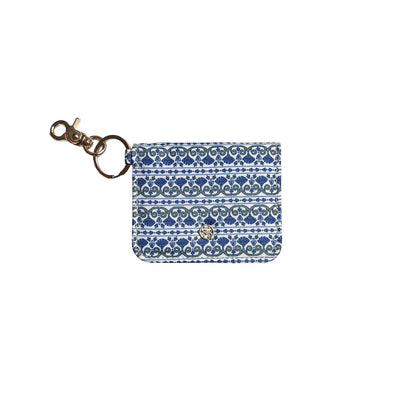 Accessories By Mary Square - ID Wallet - Navy Floral Foulard