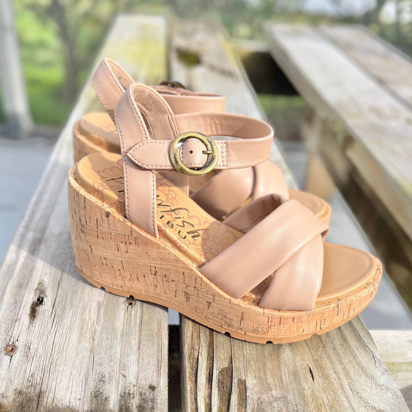 Barbados Wedge by Blowfish in Cashew