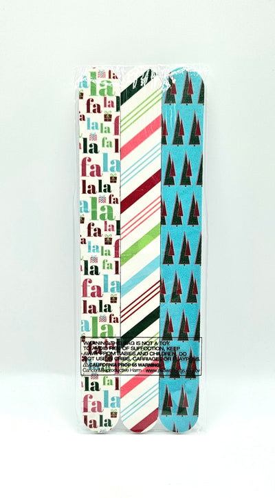 Holiday Gifts From The Royal Standard - Nail File 3 Pack / FaLaLa