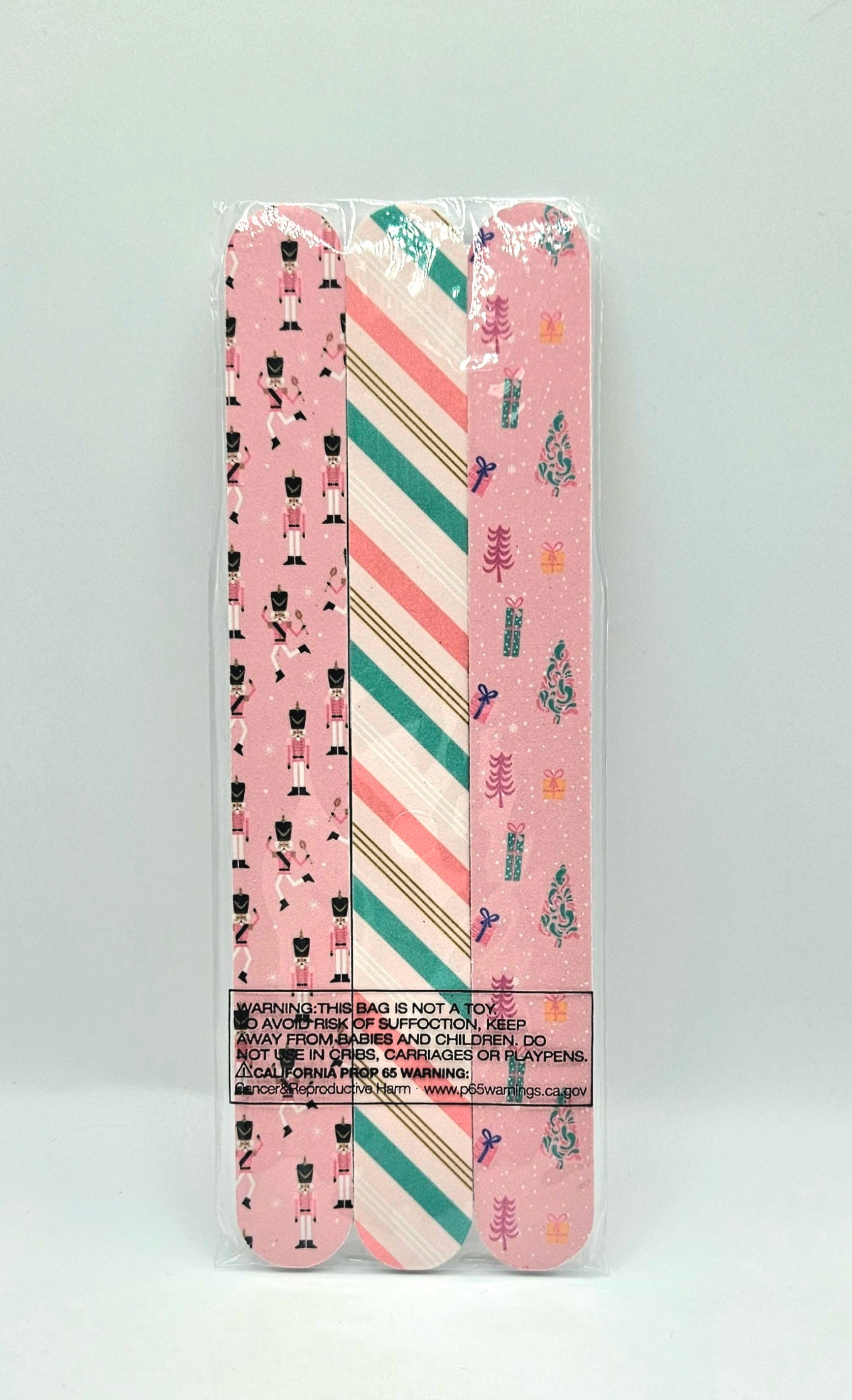 Holiday Gifts From The Royal Standard - Nail File 3 Pack / Dreaming Of A Pink Christmas