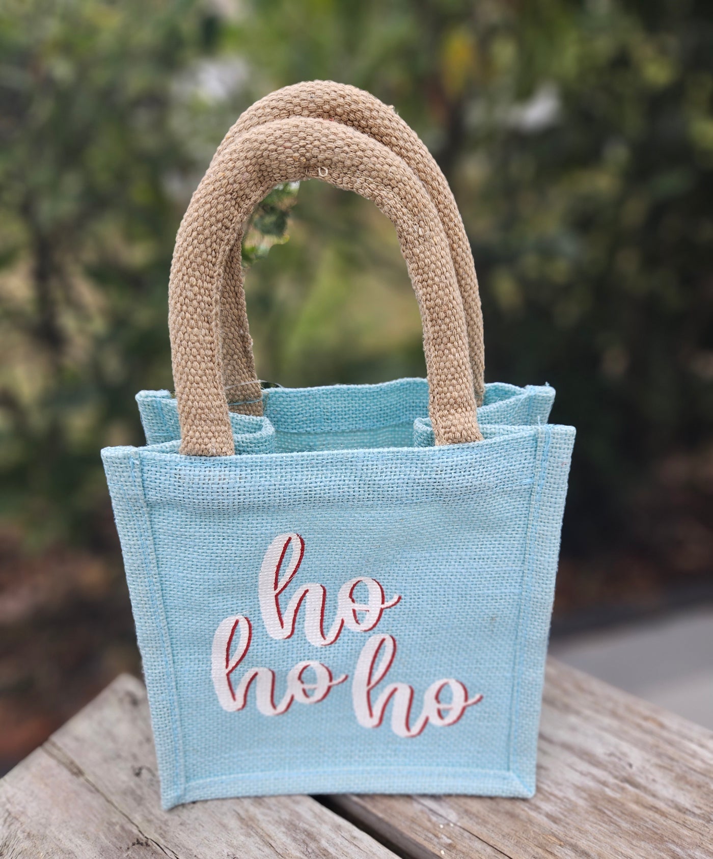 Holiday Gifts From The Royal Standard - Petite Gift Tote / HoHoHo (7" x 7" x 5")