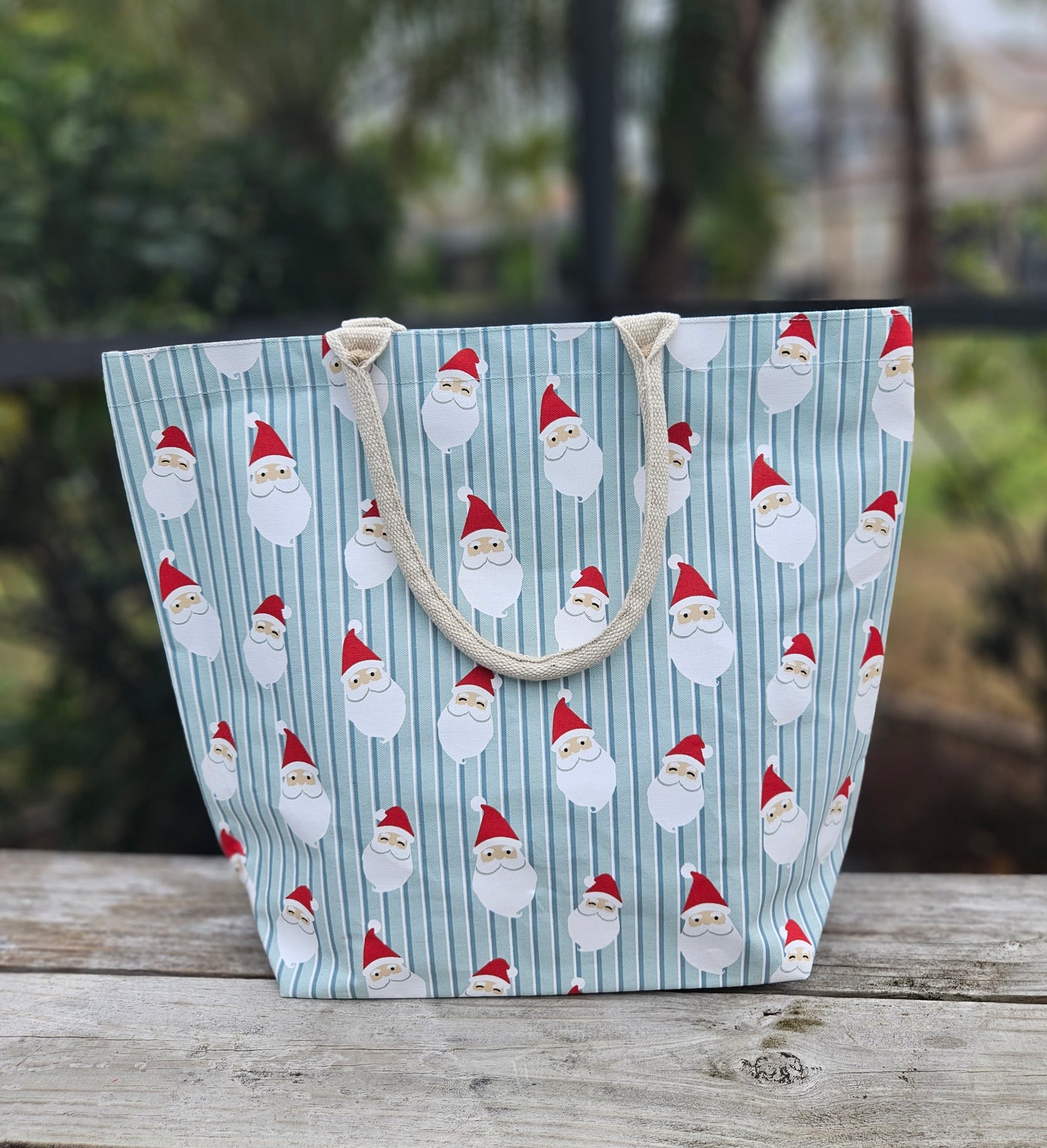 Holiday Gifts From The Royal Standard - Gift Tote / Jolly Santa (20" x 17" x 6.5")