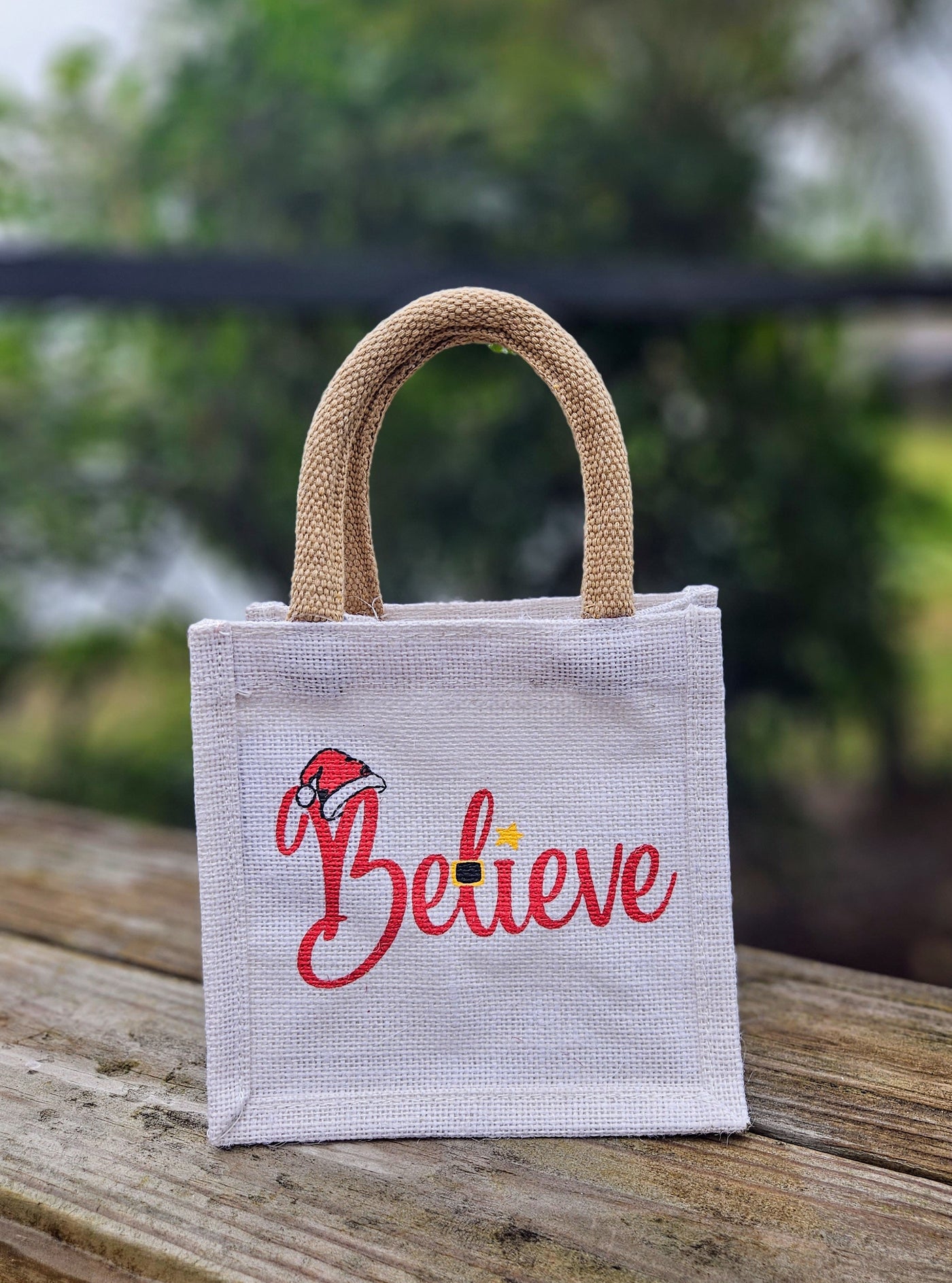 Holiday Gifts From The Royal Standard - Petite Gift Tote / Believe (7" x 7" x 5")