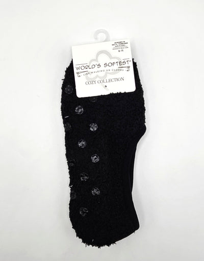 World's Softest Sock Cozy Collection - Black - Low