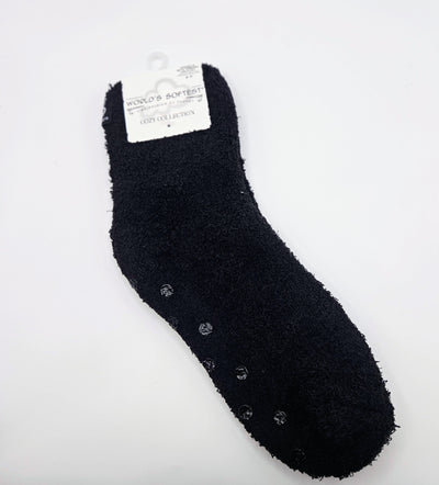 World's Softest Sock Cozy Collection - Black - Ankle
