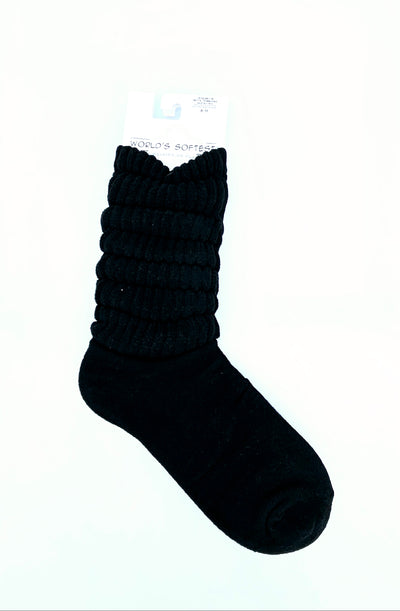 World's Softest Sock Weekend Collection - Black Slouch