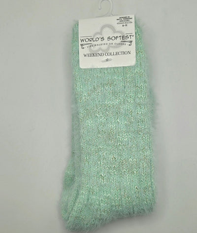 World's Softest Sock Weekend Collection -  Frosty Green