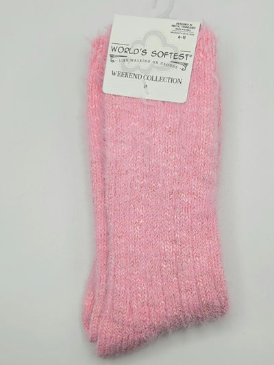 World's Softest Sock Weekend Collection - Candy Pink