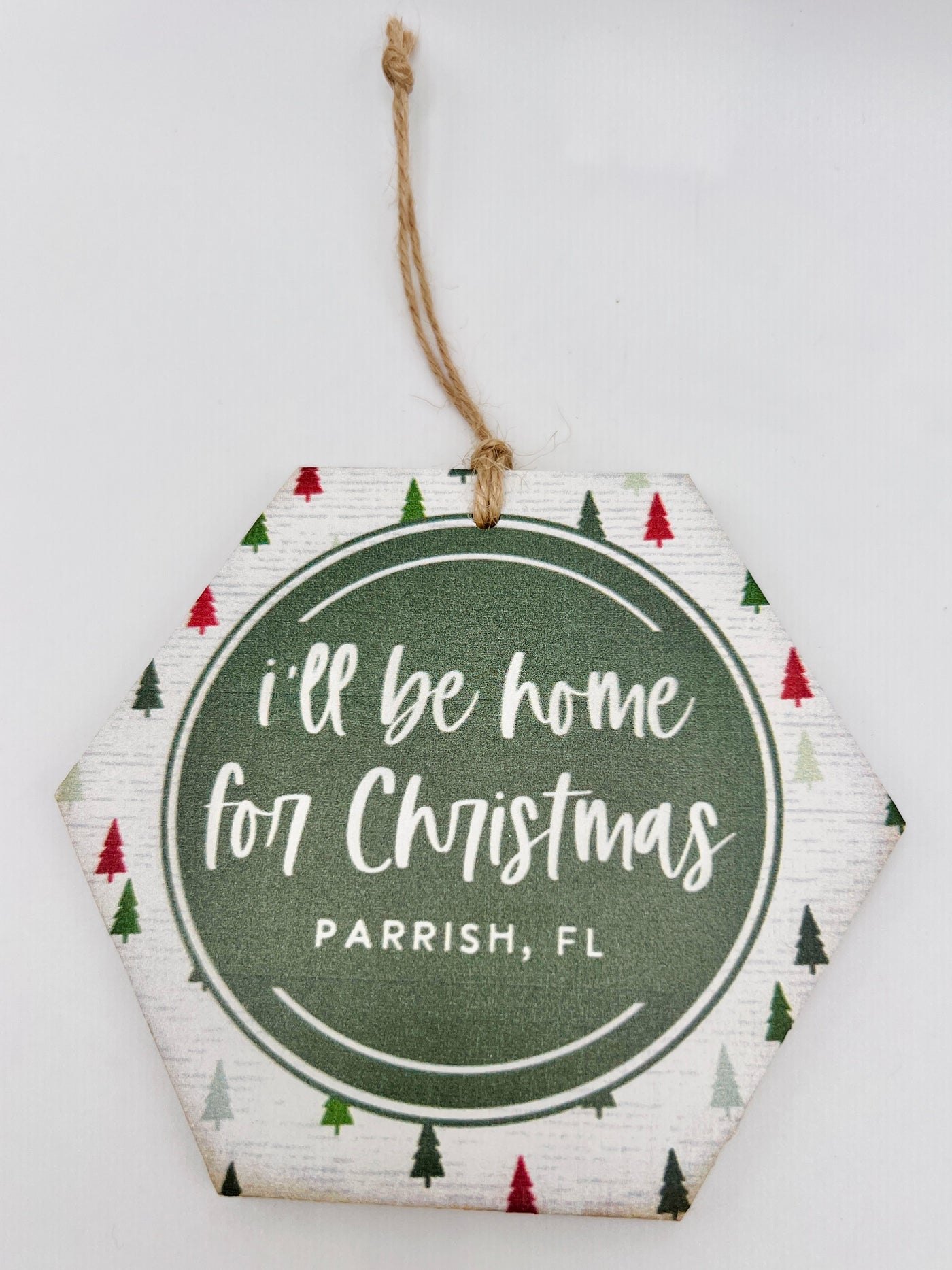 Winter Holiday Decor By Sincere Surroundings - Ornament - I'll Be Home Trees Parrish