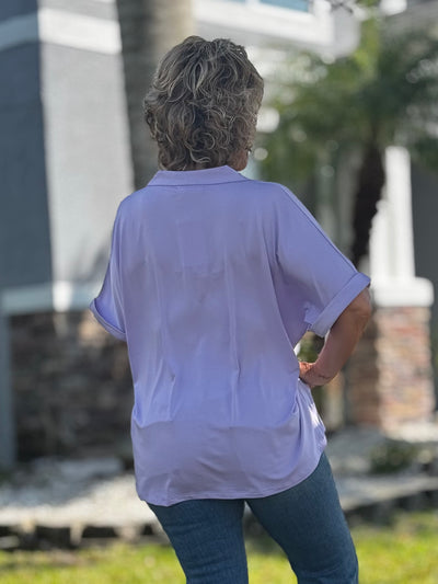 The Cara Top - Lavender