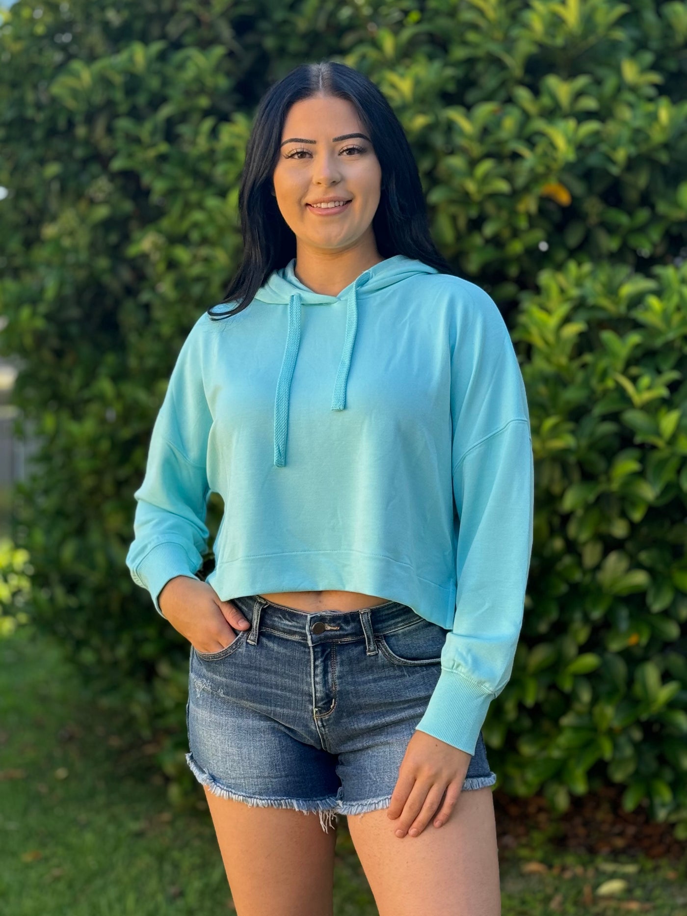 Super Soft Cropped Hoodie For Spring By Simply Southern