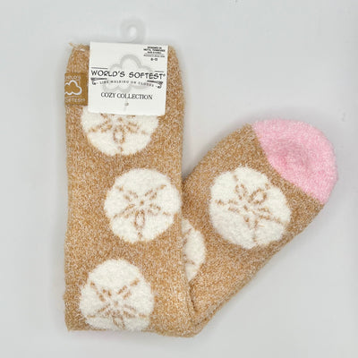 World's Softest Sock Cozy Collection - Sand Dollar - Crew
