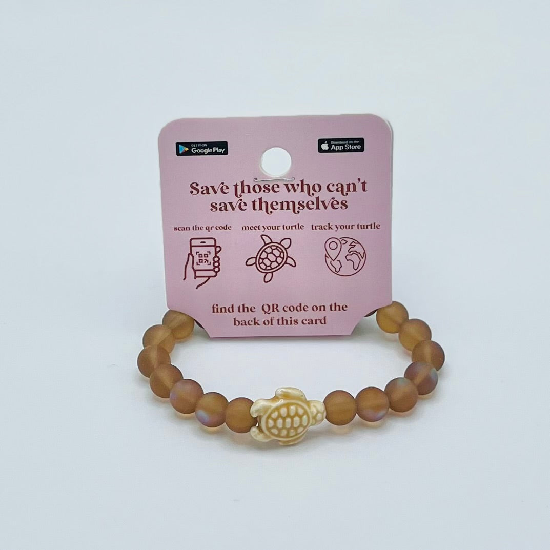 Turtle Tracking Bracelets By Simply Southern - Mocha