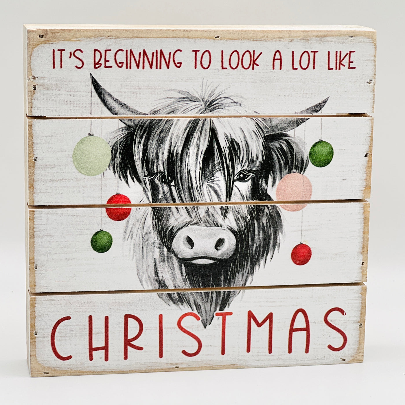 Winter Holiday Decor By Sincere Surroundings - 6" x 6" - Christmas Yak