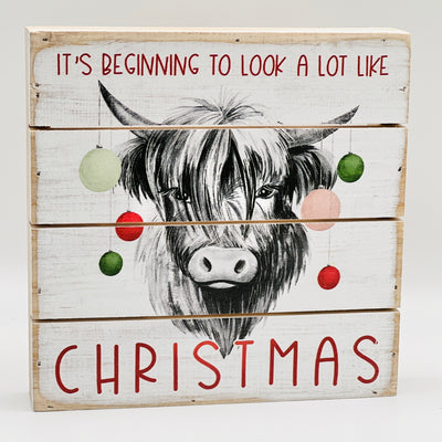 Winter Holiday Decor By Sincere Surroundings - 6" x 6" - Christmas Yak