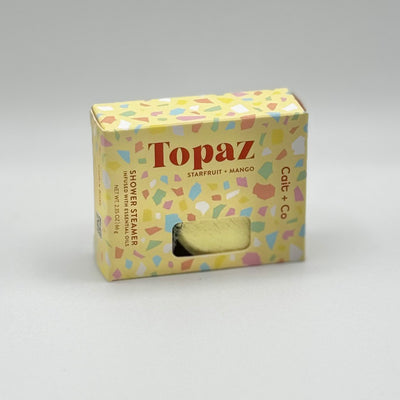 Cait + Co Bath Essentials - Gem Shower Steamer - Topaz