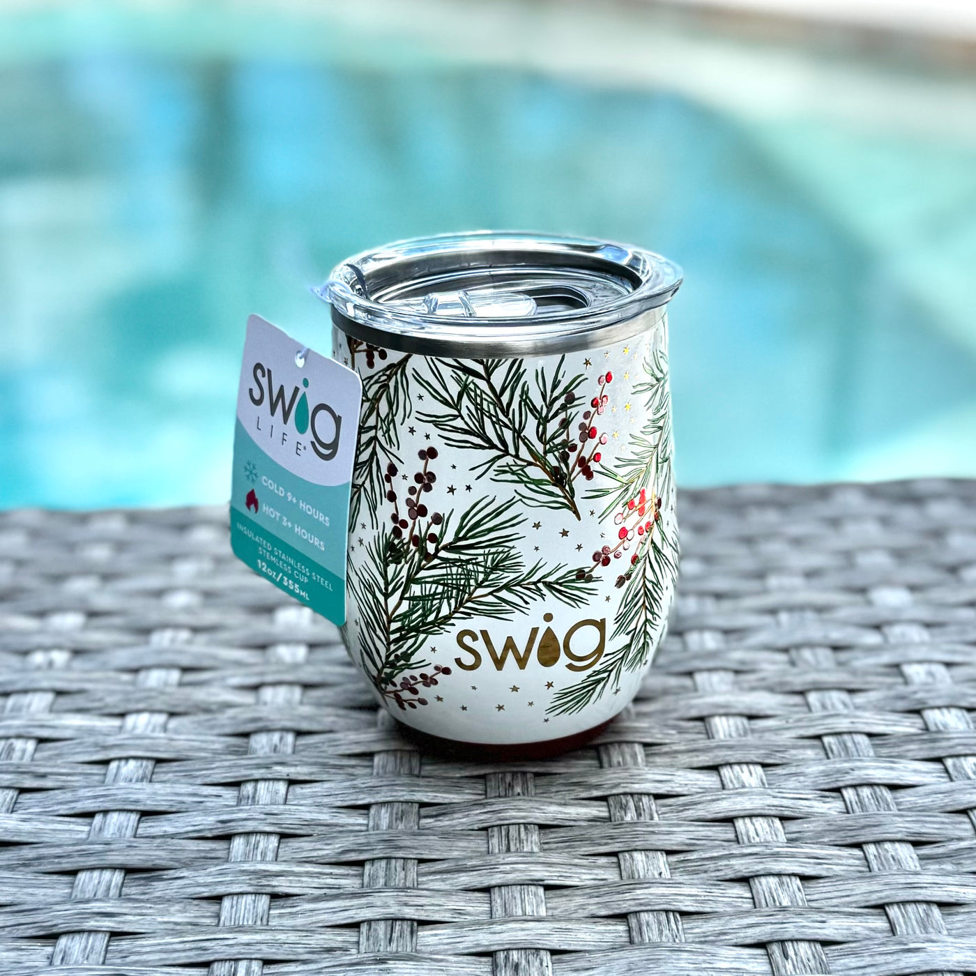 Swig Life Holiday Collection - Winterberry Stemless Wine Cup