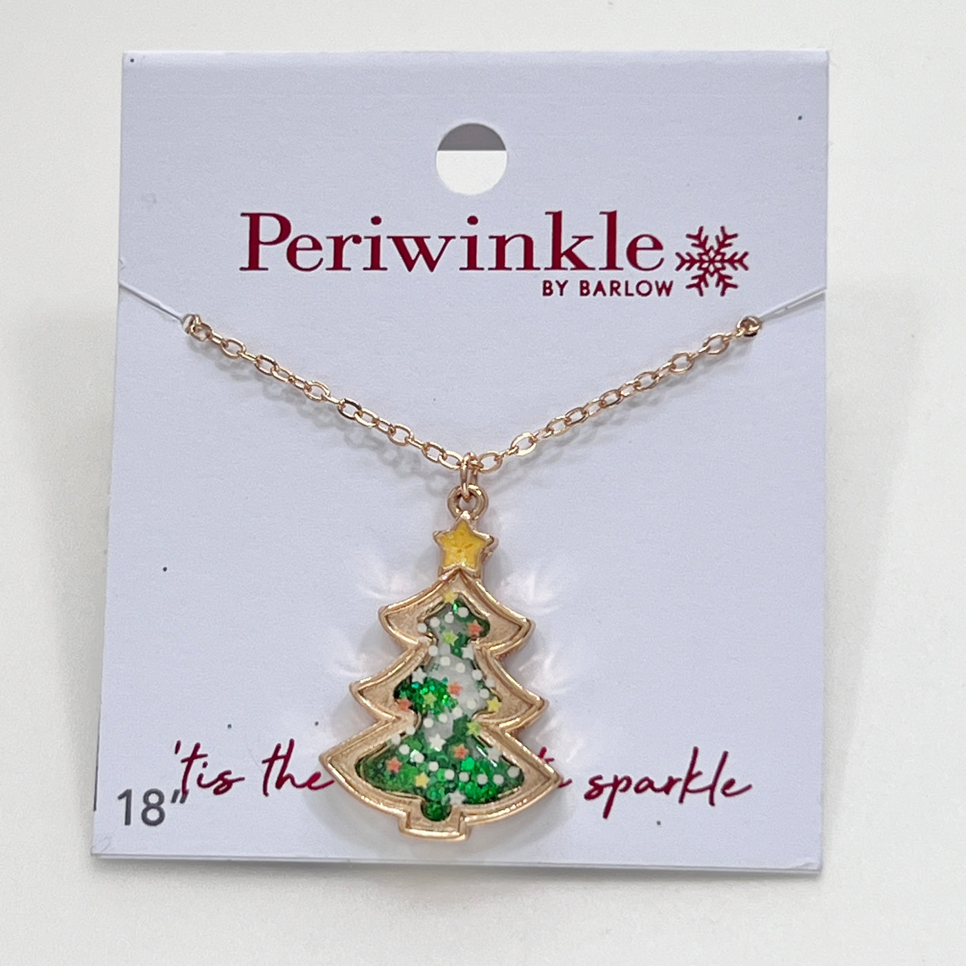 Holiday Collection 2 By Periwinkle -
Necklace - Glitter Christmas Tree
