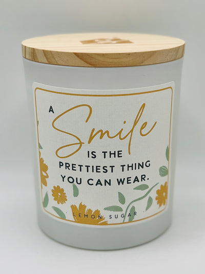 Candles By Sincere Surroundings - 
Smile Prettiest Thing - Lemon Sugar