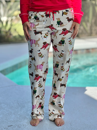 Family Pajama Sets In Woofing Christmas