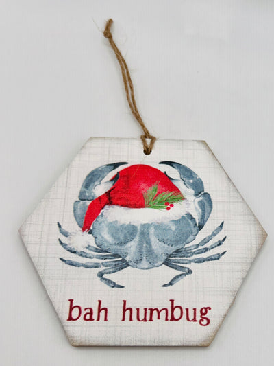 Winter Holiday Decor By Sincere Surroundings - Ornament - Bah Humbug Crab