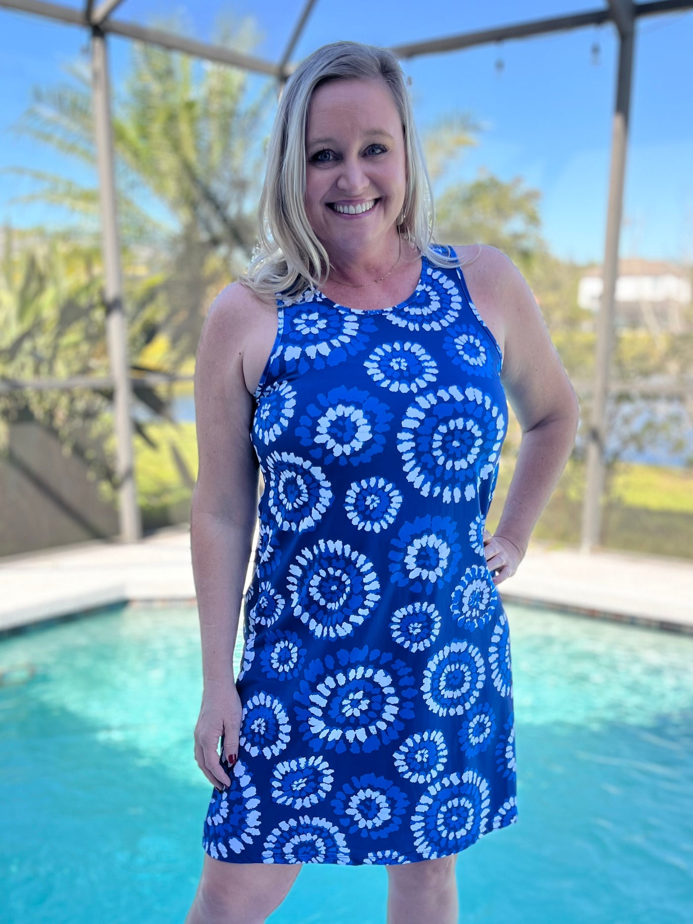 Tank Dress In Painted Mandala By Capelton Road