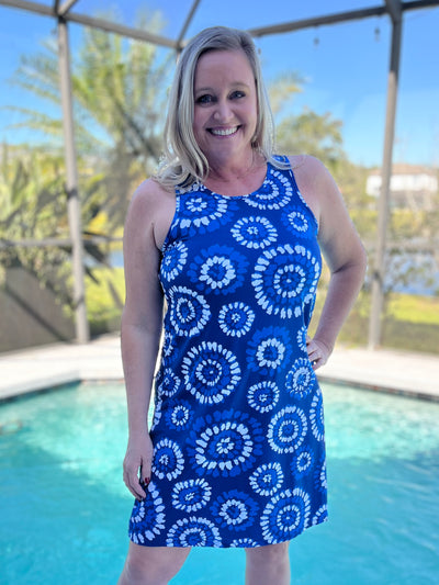 Tank Dress In Painted Mandala By Capelton Road