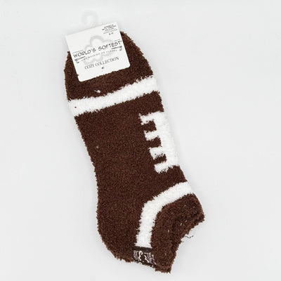 World's Softest Sock Cozy Collection - Football - Ankle