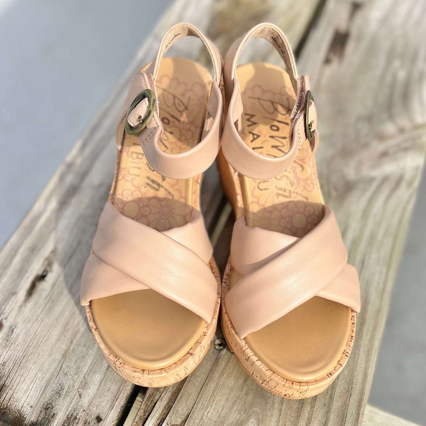 Barbados Wedge by Blowfish in Cashew