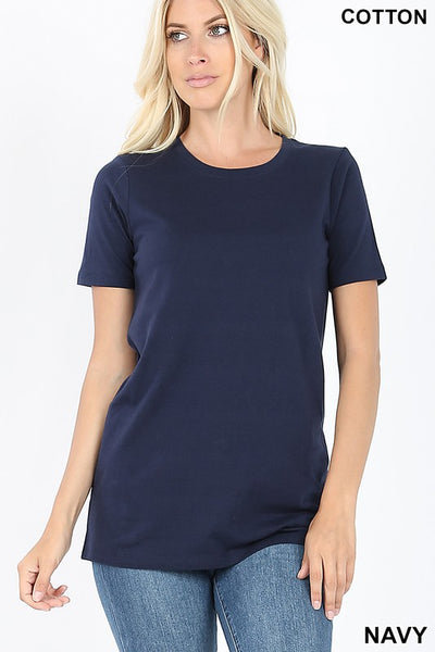Just The Basics Relaxed Crew Neck Tee