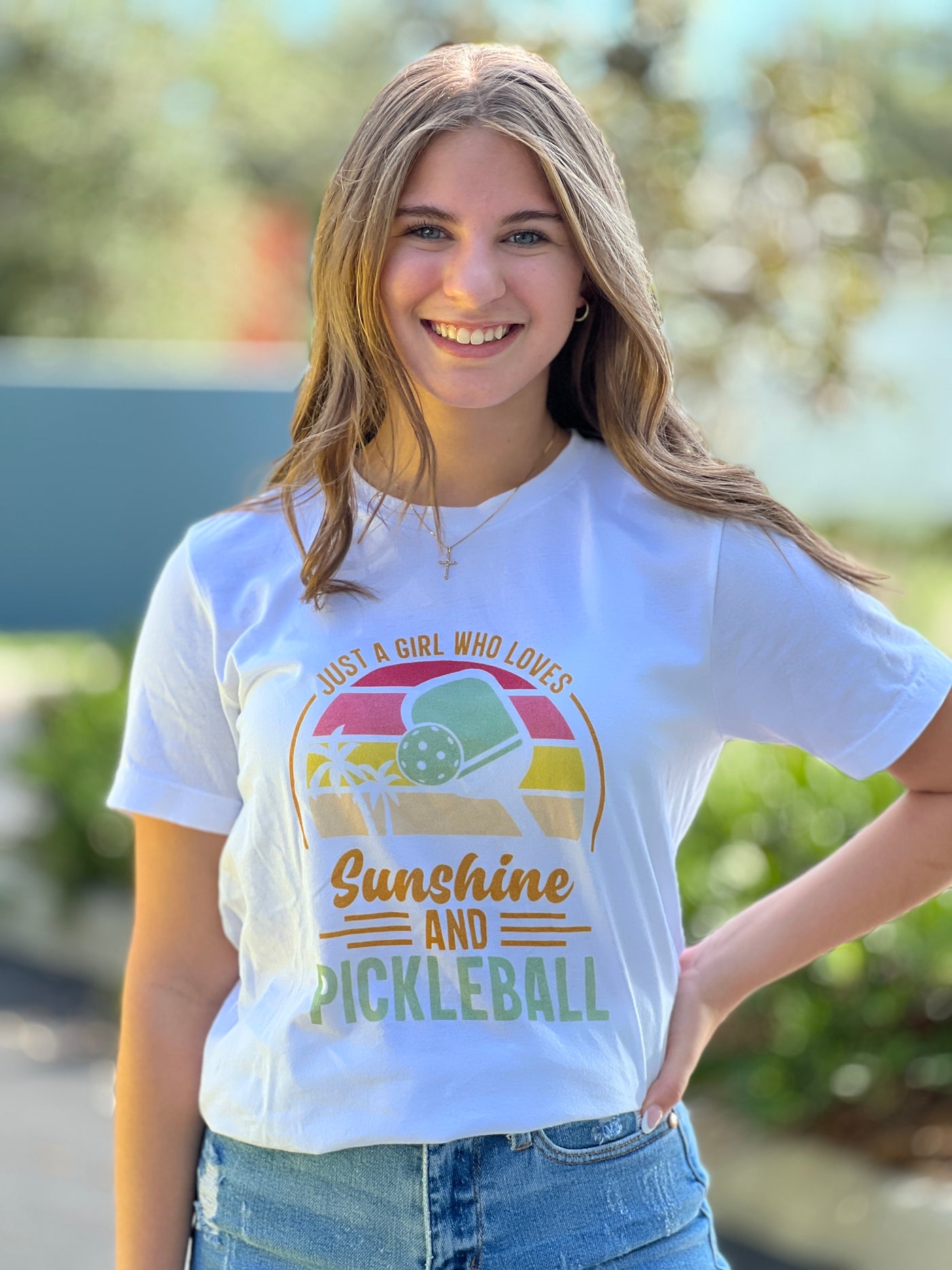 Sunshine & Pickleball Graphic Tee