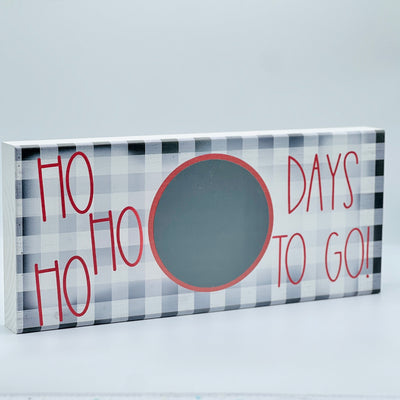 Winter Holiday Decor By Sincere Surroundings - 11.75" x 5" - Days To Go Chalkboard