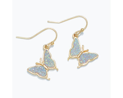 Earring Collection 3 By Periwinkle - Iridescent Butterflies