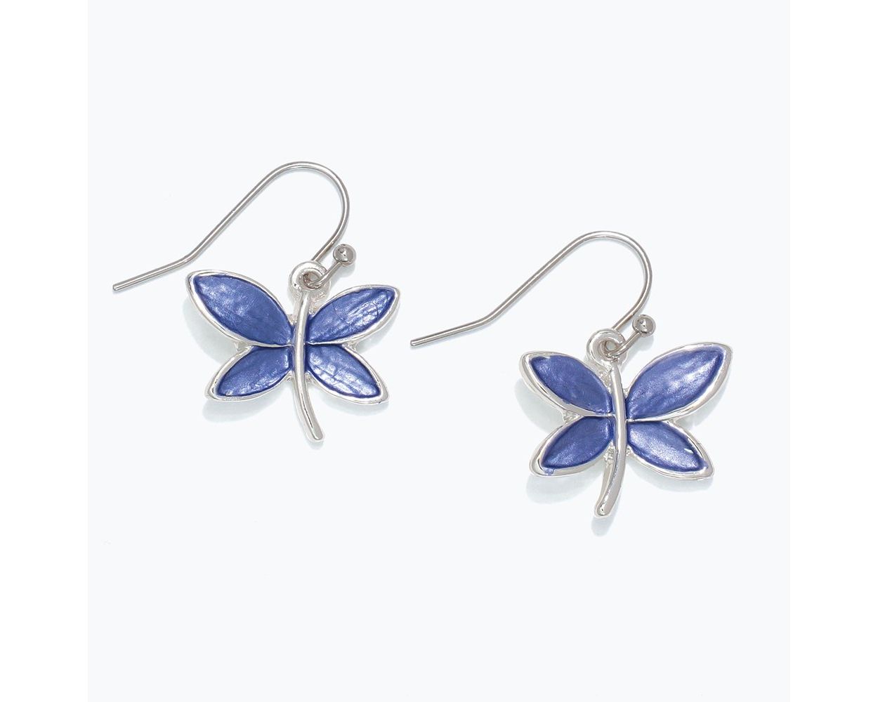 Earring Collection 3 By Periwinkle - Blue Enamel Butterflies
