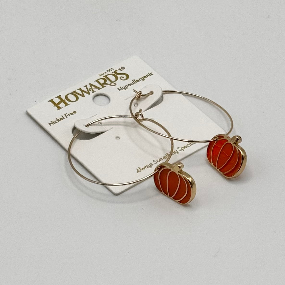 Halloween Jewelry Collection By Howards - Pumpkin Hoops - Earrings