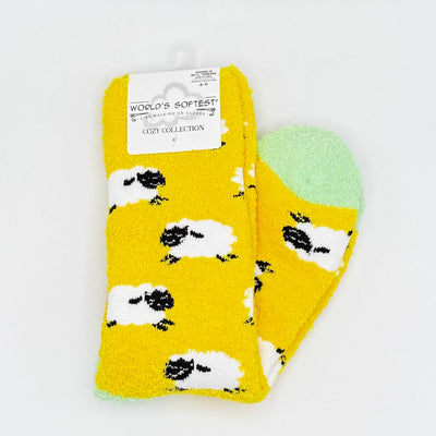 World's Softest Sock Cozy Collection - Counting Sheep - Crew