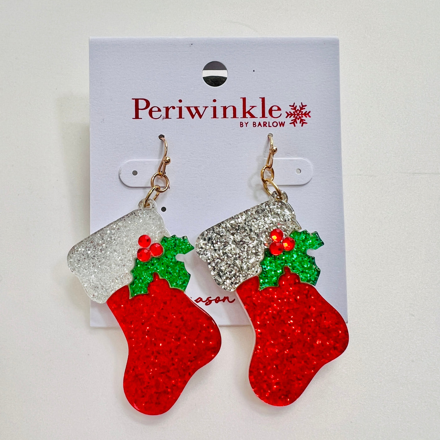 Holiday Collection 2 By Periwinkle -
Glitter Stockings With Holly