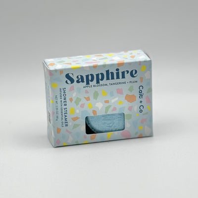 Cait + Co Bath Essentials - Gem Shower Steamer - Sapphire