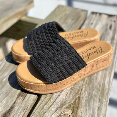 Maracelia Crochet Wedge By Blowfish In Black