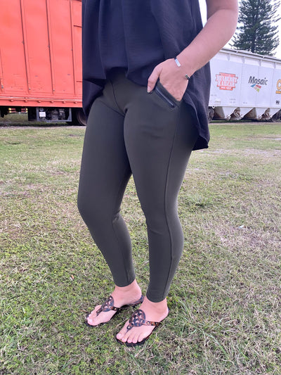 Jasmine Zip Pocket Leggings