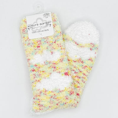 World's Softest Sock Cozy Collection - Cloud Vanilla Confetti - Crew