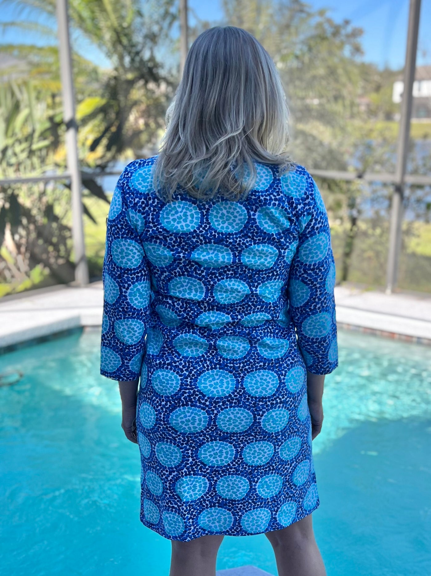 Bateau Dress In Cobblestone Path By Capelton Road