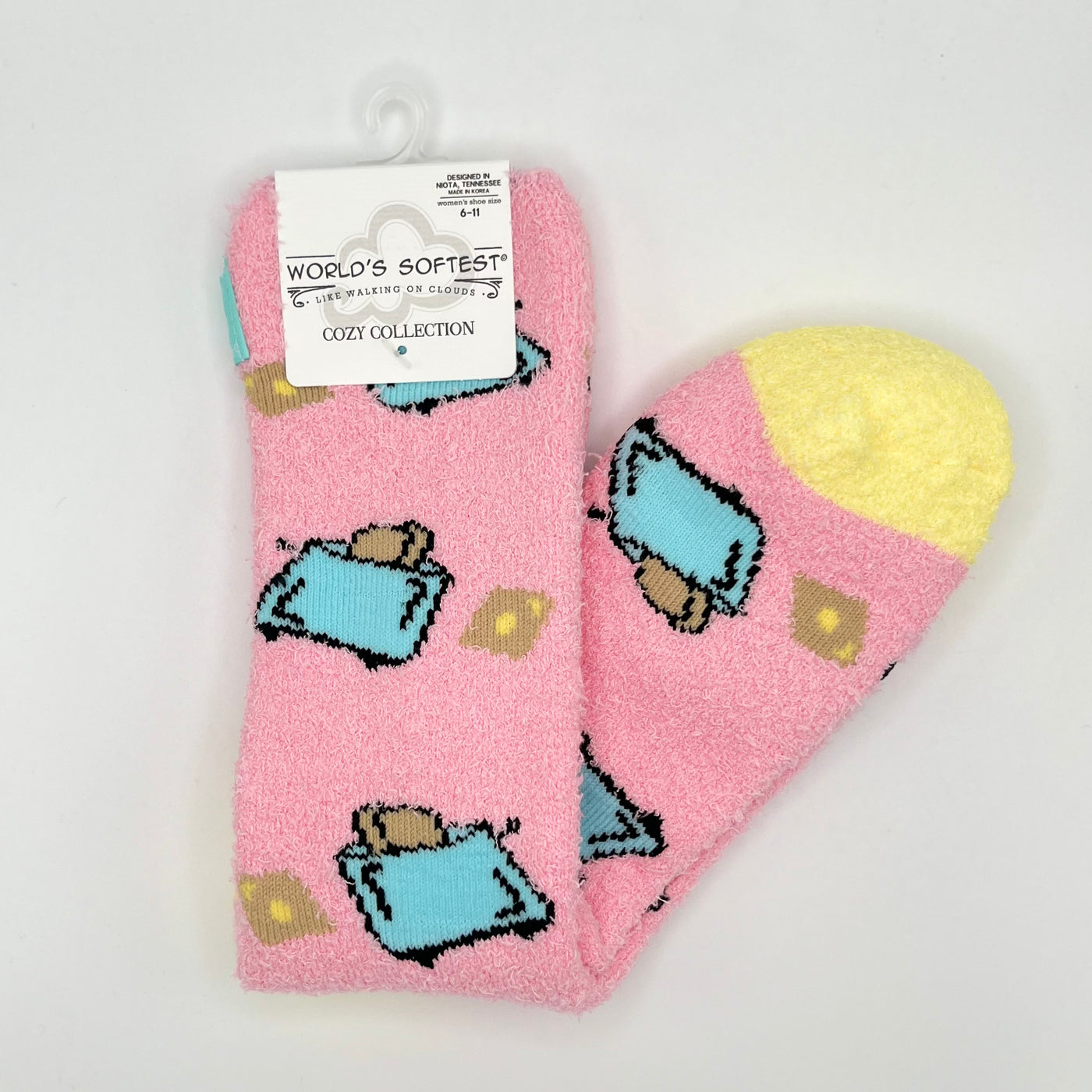 World's Softest Sock Cozy Collection - Toast - Crew