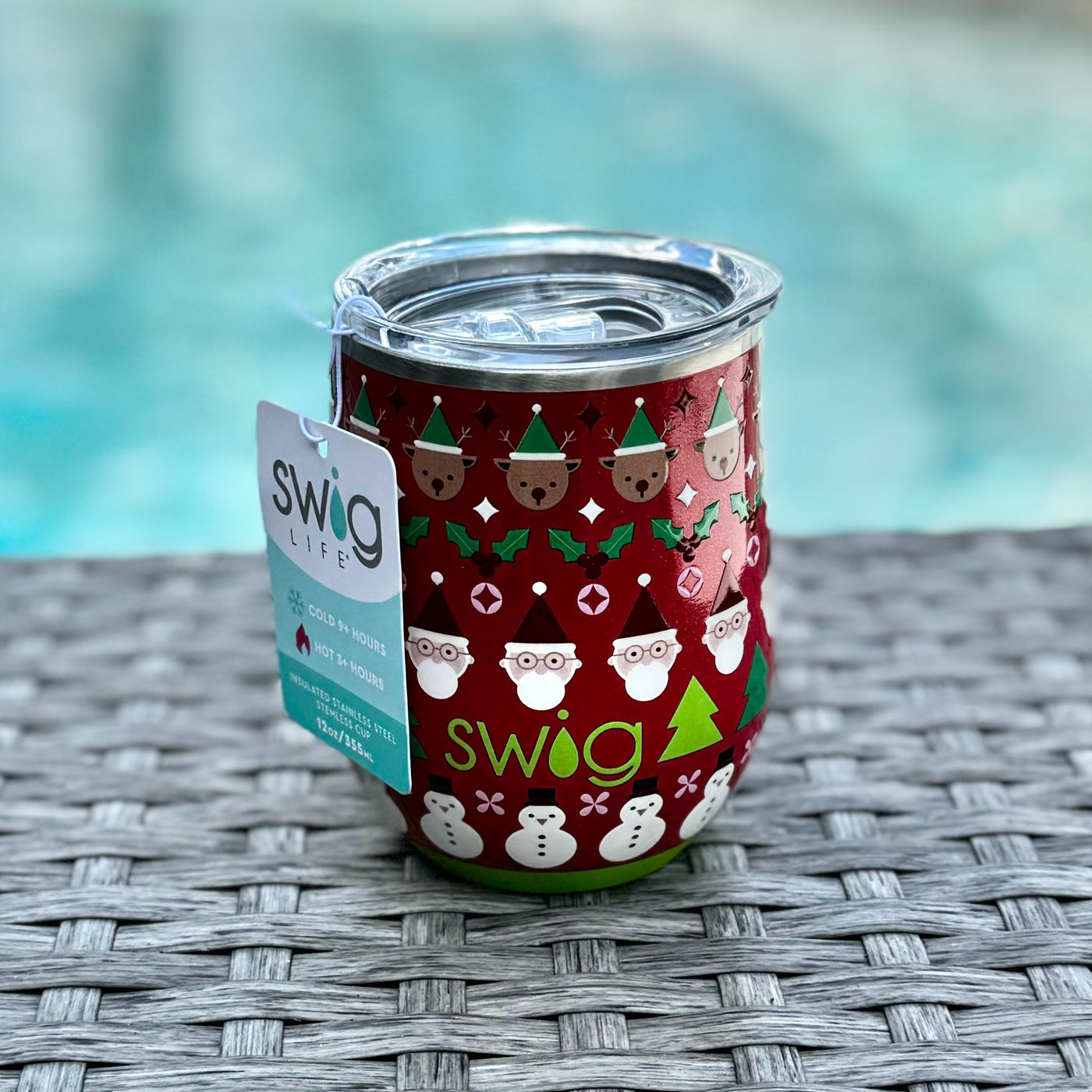 Swig Life Holiday Collection - Christmas Crew Stemless Wine Cup